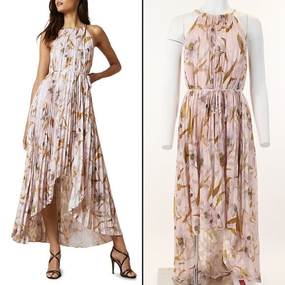 Ted Baker London Dixie Cabana Pleated Maxi Dress - Picture 1 of 5